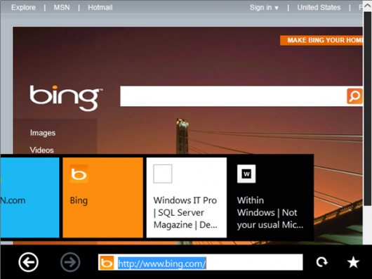 Windows 8 Bing